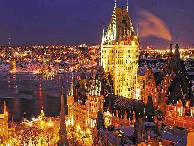 Quebec City in the wintertime Quebec City in the wintertime