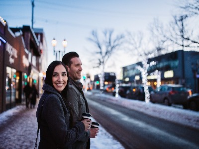 A Couple Exploring Edmonton, Alberta in Winter A Couple Exploring Edmonton, Alberta in Winter