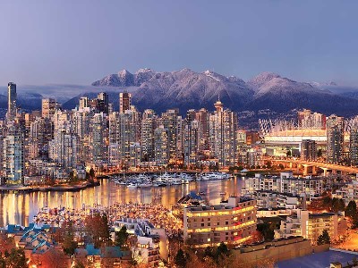 Winter in Vancouver Vancouver Skyline in Winter