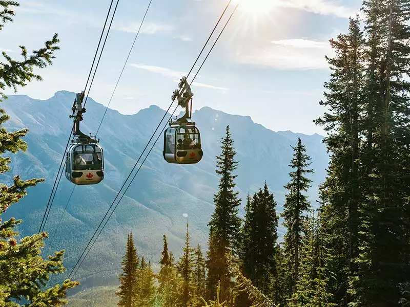 Grand Canadian Rockies Train Circle Tour | Banff Gondola