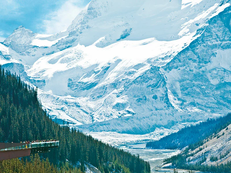 Canadian Trails Rail Across Canada | Glacier Skywalk Canadian rockies