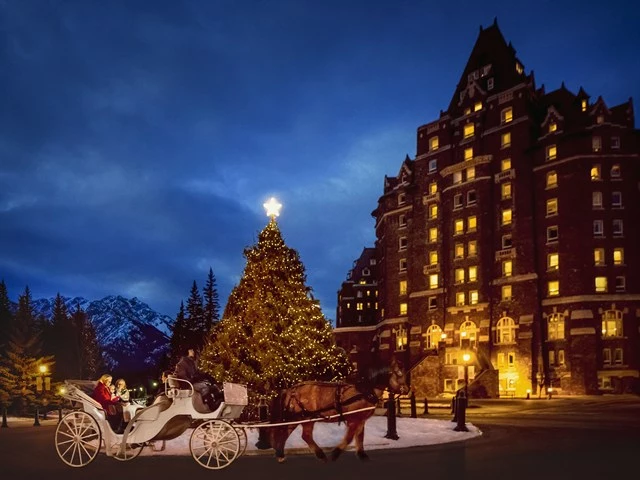 Christmas in the Canadian Rockies Winter Train Vacations | Fairmont Banff Springs Hotel