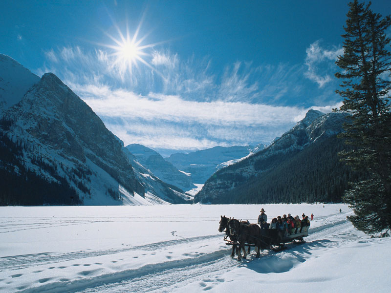 Canadian Rockies Winter Train Vacation | Lake Louise